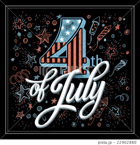 American Independence Day lettering design. A 22902880