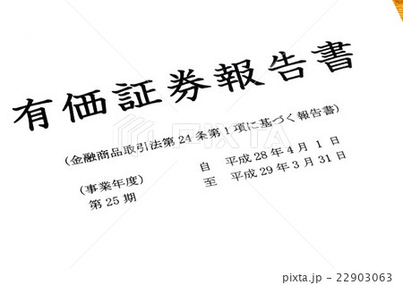 有価証券報告書 有価証券報告書 22903063