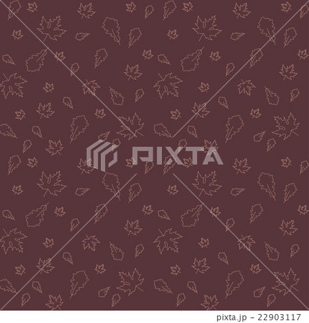 Autumn leaves of maple and oak, seamless pattern 22903117