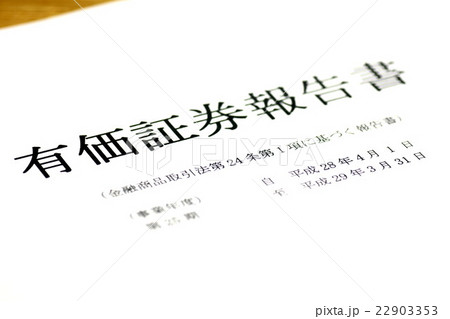 有価証券報告書 有価証券報告書 22903353