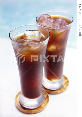 アイスコーヒーとコースター アイスコーヒーとコースター 22903793
