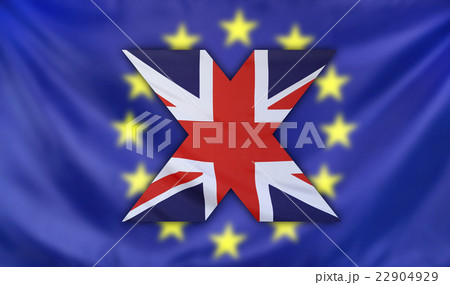 Concept Brexit UK and EU flags composition 22904929