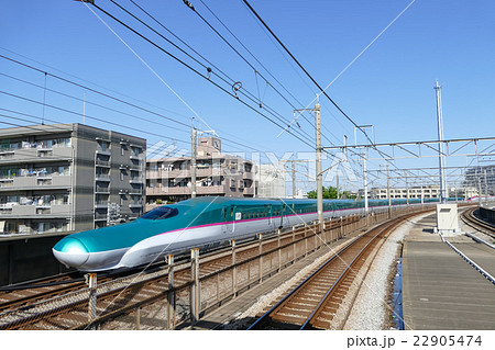 北海道 東北 新幹線 浮間舟渡駅の写真素材