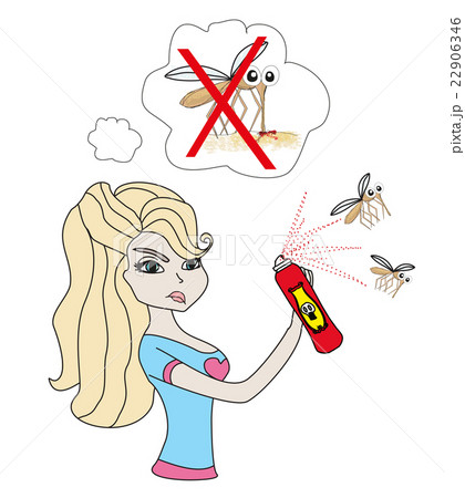 girl kill mosquito 22906346