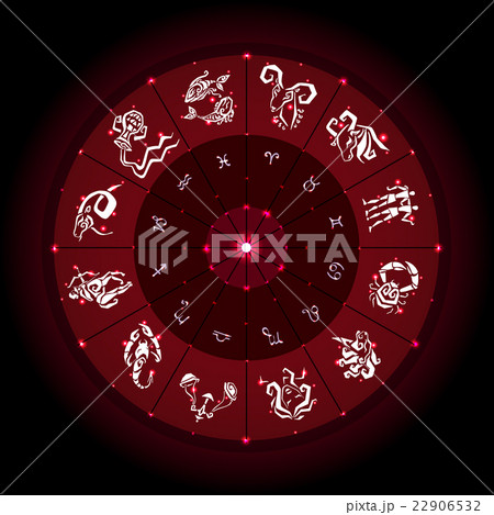 Zodiac circle with horoscope signs 22906532