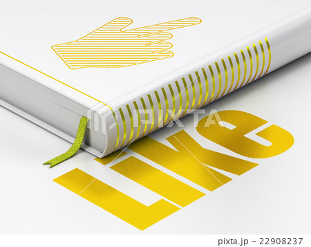 Social network concept: book Mouse Cursor, Like on 22908237