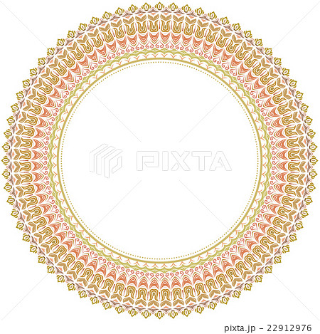 Floral Modern Round Frame 22912976