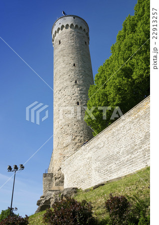 Tall Hermann - a tower of the Toompea Castle on To Tall Hermann - a tower of the Toompea Castle on To 22913257