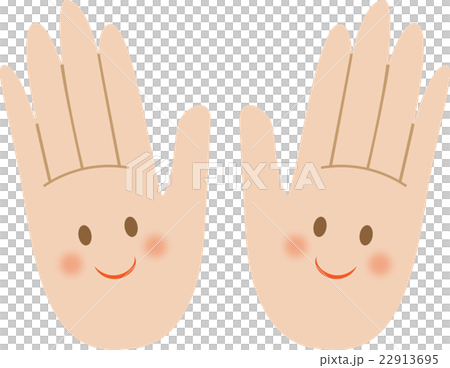 綺麗な手のひら　スマイル 22913695