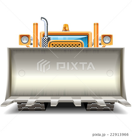 Vector Bulldozer Shovel Frame Vector Bulldozer Shovel Frame 22913966