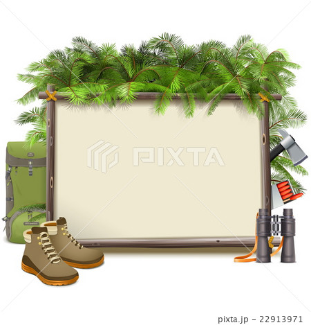 Vector Jungle Camping Frame 22913971
