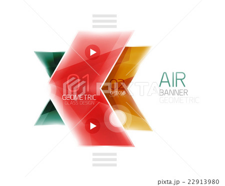 Glossy color arrow shapes with option infographic Glossy color arrow shapes with option infographic 22913980