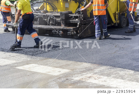 Workers on Asphalting Road 22915914