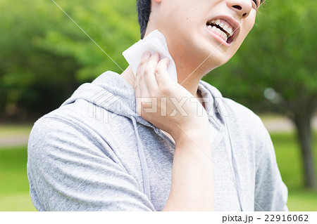 汗を拭く男性 汗を拭く男性 22916062