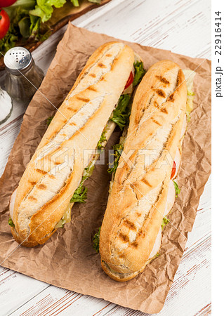 Panini grilled sandwich 22916414