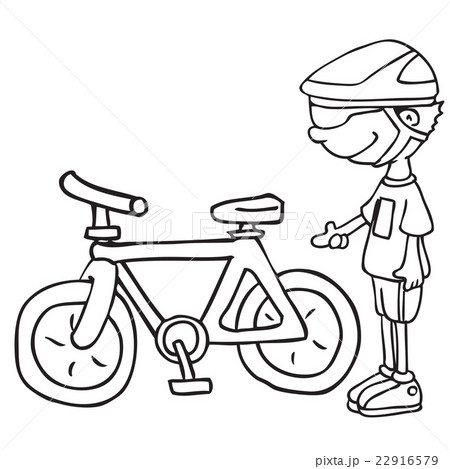 black and white boy and his bicycle 22916579