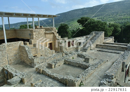 クレタ島 クノッソス宮殿の写真素材