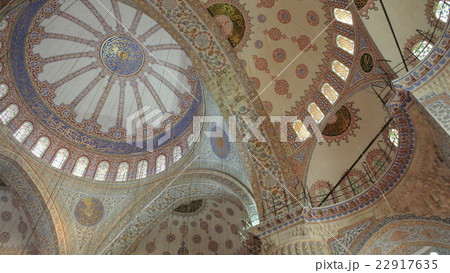 イスタンブール、ブルーモスクの天井 22917635
