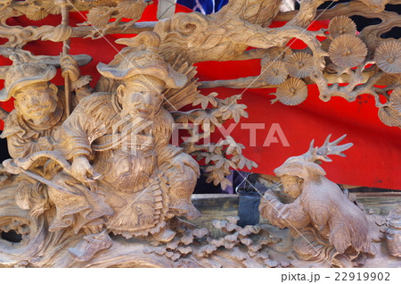 信州 松本の文化財 須々岐水神社の舞台 湯の原町の舞台の彫刻 立川流彫刻の舞台(山車)は長野県宝 信州 松本の文化財 須々岐水神社の舞台 湯の原町の舞台の彫刻 立川流彫刻の舞台(山車)は長野県宝 22919902