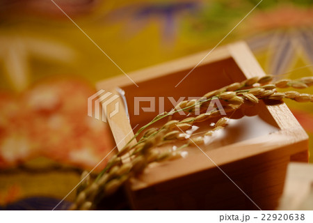 日本酒イメージ　日本酒　酒　透明　枡　升　桝　マス　和　　食品　 22920638