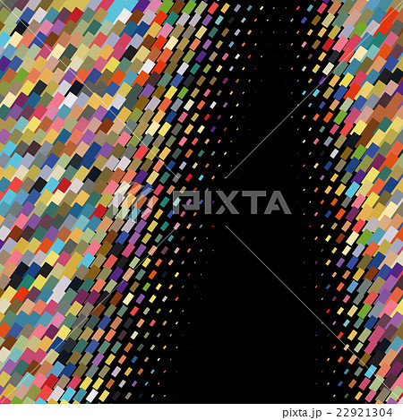 Flat colored ornament with retro halftone styled 22921304