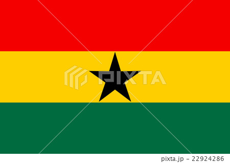 Flat Ghana flag vector 22924286