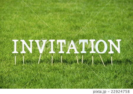 芝生のInvitation(文字ブロック) 芝生のInvitation(文字ブロック) 22924758