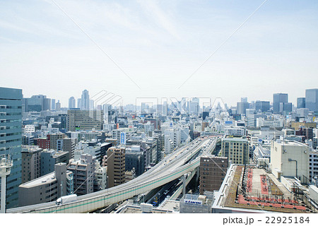 東京の街並み 町並み ビル群の写真素材