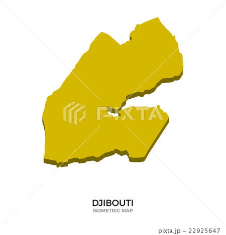 Isometric map of Djibouti detailed vector Isometric map of Djibouti detailed vector 22925647