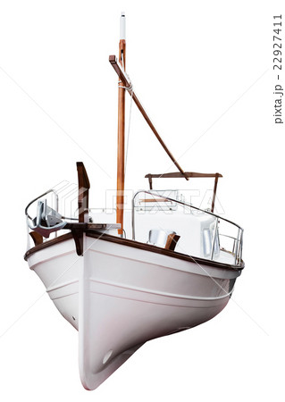 Modern yacht isolated on white background 22927411