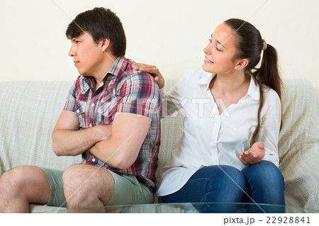 Young couple after quarrel Young couple after quarrel 22928841