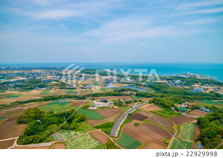 銚子市付近を空撮 22929998