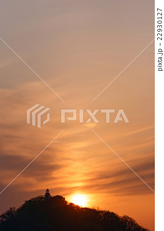 山陰海岸ジオパーク 鴨ヶ磯からの夕日 山陰海岸ジオパーク 鴨ヶ磯からの夕日 22930127