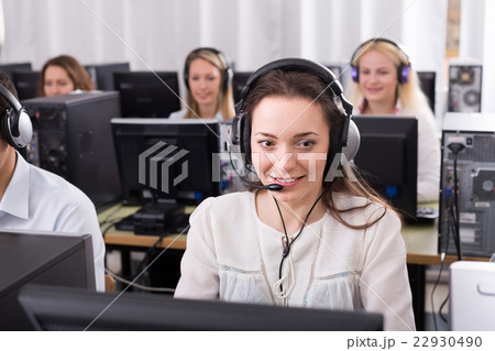 Employees working at office Employees working at office 22930490