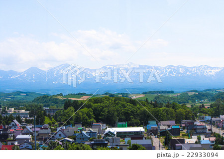 美瑛 四季の塔から見る大雪山連峰2 22933094