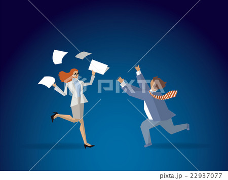 Business meeting action man and women documents Business meeting action man and women documents 22937077