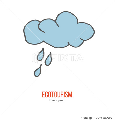 Vector ecotourism design element isolated on white 22938285