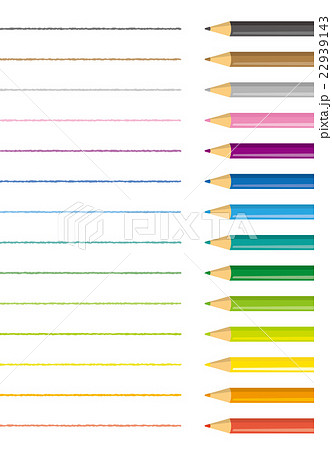 色えんぴつのイラスト素材