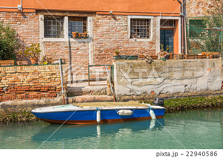 romantic narrow canal in Venice. 22940586