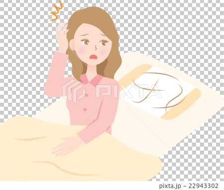 抜け毛　女性　枕 22943302