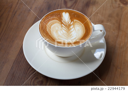 A cup of coffee latte 22944179