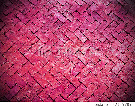 Pink brick wall for background 22945785