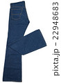 denim bootcut  isolated on white 22948683