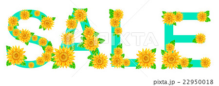 ひまわりの文字＿SALE 22950018