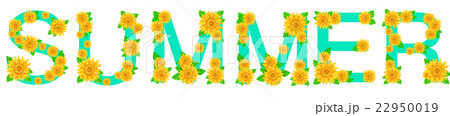 ひまわりの文字＿SUMMER 22950019