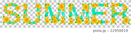 ひまわりの文字＿SUMMER 22950019