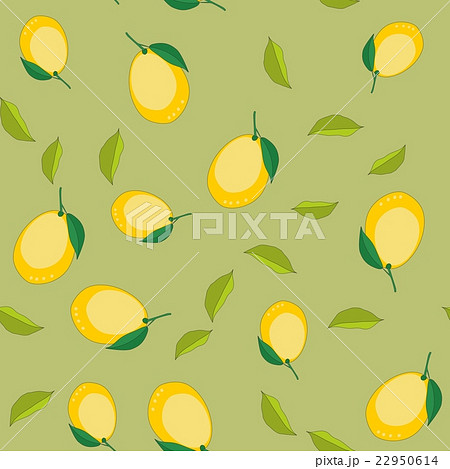 Seamless pattern with cartoon lemons. Fruits 22950614