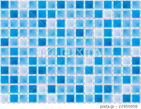 水色のタイルの背景素材のイラスト素材