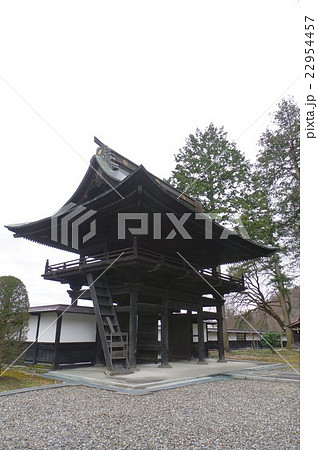 信州　諏訪の寺院　善光寺の山門　大隅流の矢崎玖右衛門の建築　長野善光寺の前に本尊が７年間とどまった寺 22954457