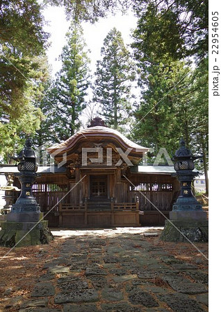 信州 茅野 田沢稲荷神社拝殿 縦 立川流初代 立川富棟による拝殿 独特な意匠の向拝部 市文化財指定 信州 茅野 田沢稲荷神社拝殿 縦 立川流初代 立川富棟による拝殿 独特な意匠の向拝部 市文化財指定 22954605